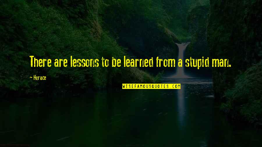 Lessons Not Learned Quotes By Horace: There are lessons to be learned from a