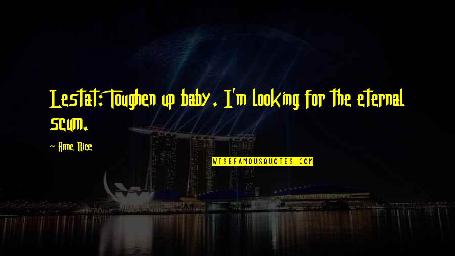 Lestat Quotes By Anne Rice: Lestat: Toughen up baby. I'm looking for the