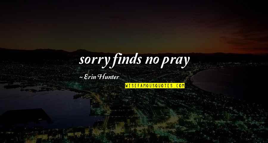 Let Go And Let God Have His Way Quotes By Erin Hunter: sorry finds no pray