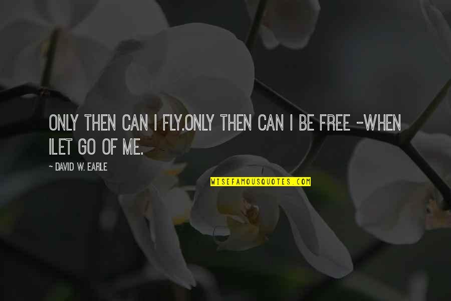 Let Go Free Quotes By David W. Earle: Only then can I fly.Only then can I