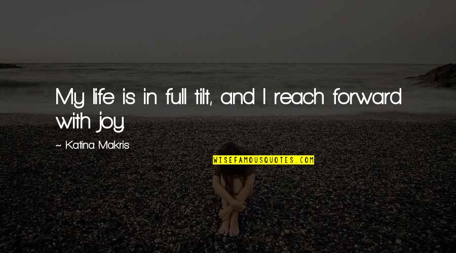 Lets Do Something Fun Quotes By Katina Makris: My life is in full tilt, and I Lets Do Something Fun Quotes By Katina Makris: My life is in full tilt, and I
