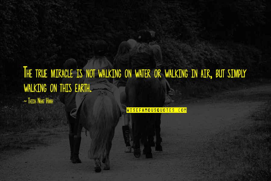 Lets Make Passionate Love Quotes By Thich Nhat Hanh: The true miracle is not walking on water Lets Make Passionate Love Quotes By Thich Nhat Hanh: The true miracle is not walking on water