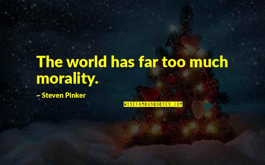 Letter To Juliet Quotes By Steven Pinker: The world has far too much morality.