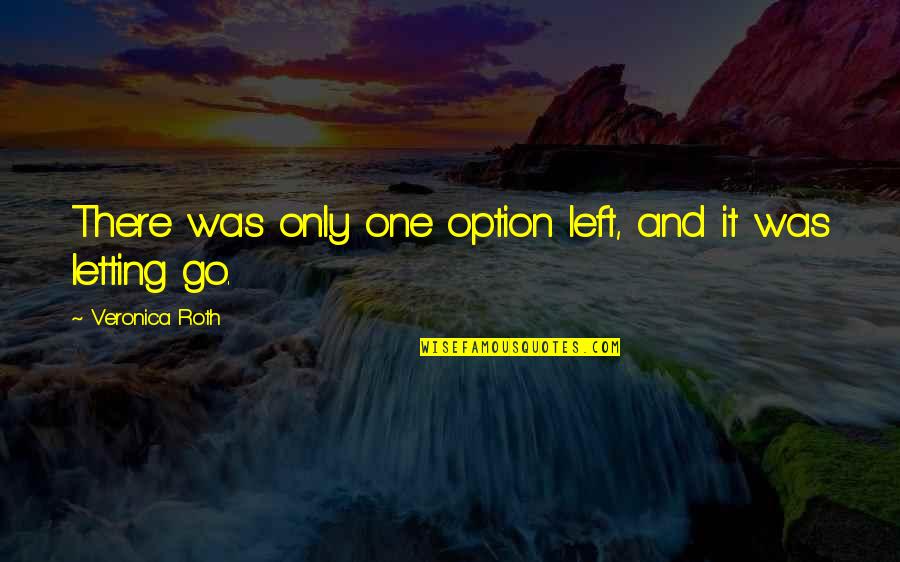 Letting One Go Quotes By Veronica Roth: There was only one option left, and it