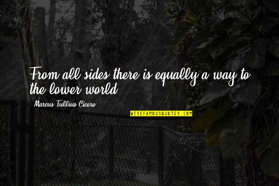 Leuthner Well Victoria Quotes By Marcus Tullius Cicero: From all sides there is equally a way Leuthner Well Victoria Quotes By Marcus Tullius Cicero: From all sides there is equally a way