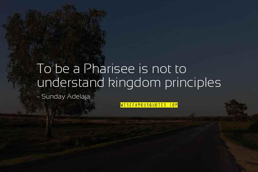Levantanib Quotes By Sunday Adelaja: To be a Pharisee is not to understand