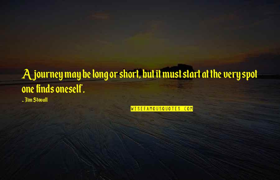 Levedad Definicion Quotes By Jim Stovall: A journey may be long or short, but