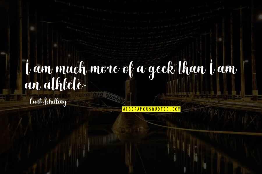 Level Headedness Quotes By Curt Schilling: I am much more of a geek than
