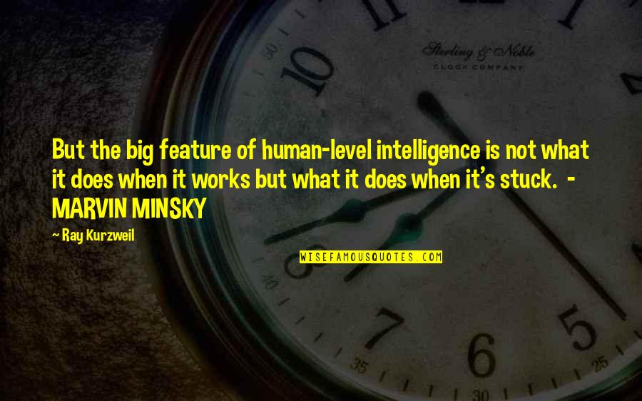 Level Of Intelligence Quotes By Ray Kurzweil: But the big feature of human-level intelligence is
