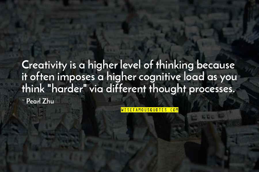 Level Of Thinking Quotes By Pearl Zhu: Creativity is a higher level of thinking because Level Of Thinking Quotes By Pearl Zhu: Creativity is a higher level of thinking because