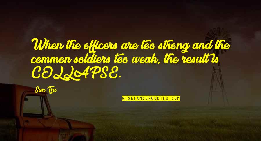 Leveling The Playing Field Quotes By Sun Tzu: When the officers are too strong and the