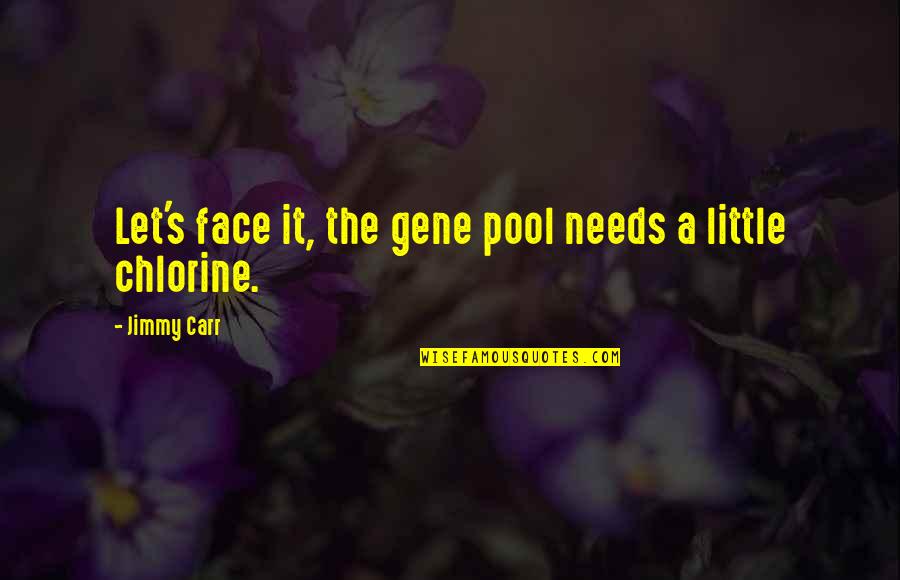 Levitation Potion Quotes By Jimmy Carr: Let's face it, the gene pool needs a
