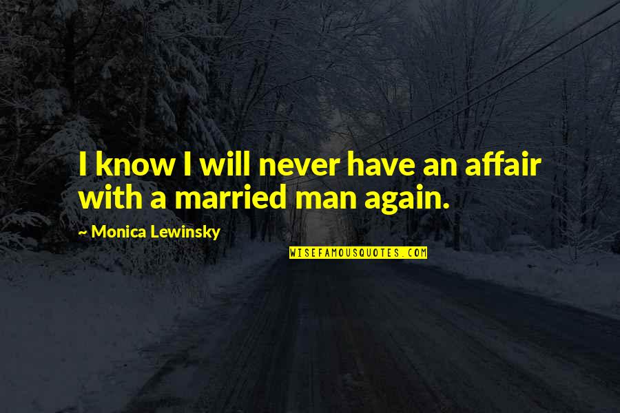 Lewinsky Affair Quotes By Monica Lewinsky: I know I will never have an affair