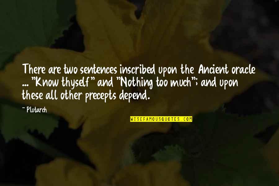 Lexingtons Womens Health Quotes By Plutarch: There are two sentences inscribed upon the Ancient Lexingtons Womens Health Quotes By Plutarch: There are two sentences inscribed upon the Ancient