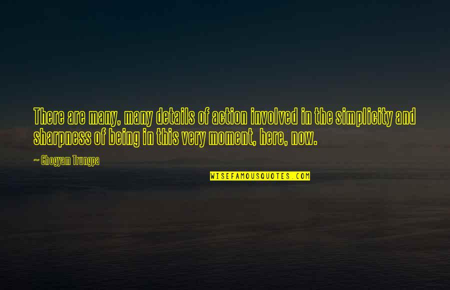 Leyte National High School Quotes By Chogyam Trungpa: There are many, many details of action involved Leyte National High School Quotes By Chogyam Trungpa: There are many, many details of action involved