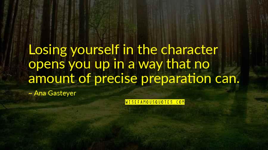 Lharmonie La Quotes By Ana Gasteyer: Losing yourself in the character opens you up Lharmonie La Quotes By Ana Gasteyer: Losing yourself in the character opens you up