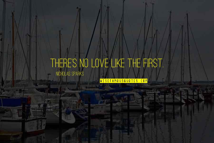 License To Drive Movie Quotes By Nicholas Sparks: There's no love like the first.