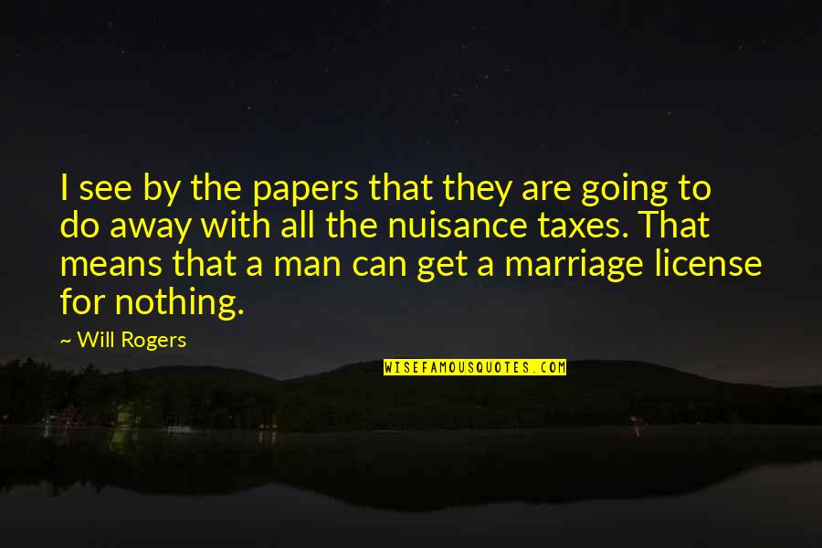 Licited Quotes By Will Rogers: I see by the papers that they are