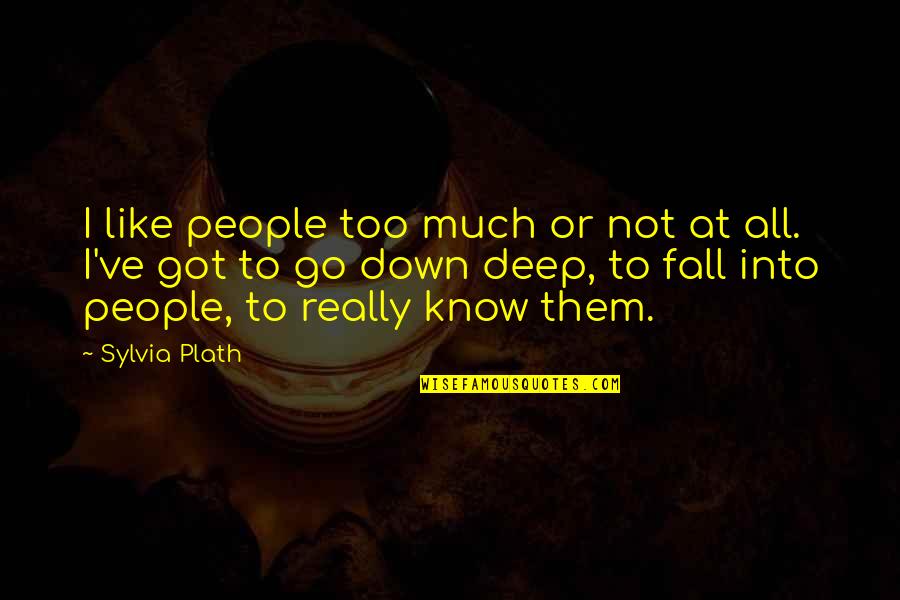 Lickety Quotes By Sylvia Plath: I like people too much or not at Lickety Quotes By Sylvia Plath: I like people too much or not at