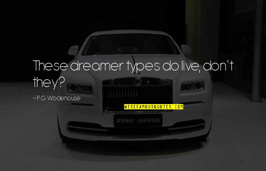 Liedekerke Wolters Quotes By P.G. Wodehouse: These dreamer types do live, don't they?
