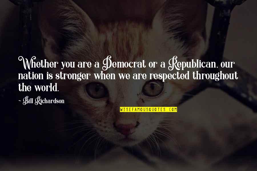 Lienos Quotes By Bill Richardson: Whether you are a Democrat or a Republican, Lienos Quotes By Bill Richardson: Whether you are a Democrat or a Republican,