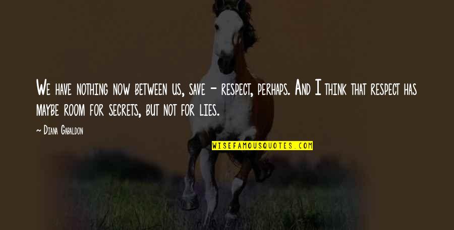 Lies And Secrets Quotes By Diana Gabaldon: We have nothing now between us, save - Lies And Secrets Quotes By Diana Gabaldon: We have nothing now between us, save -