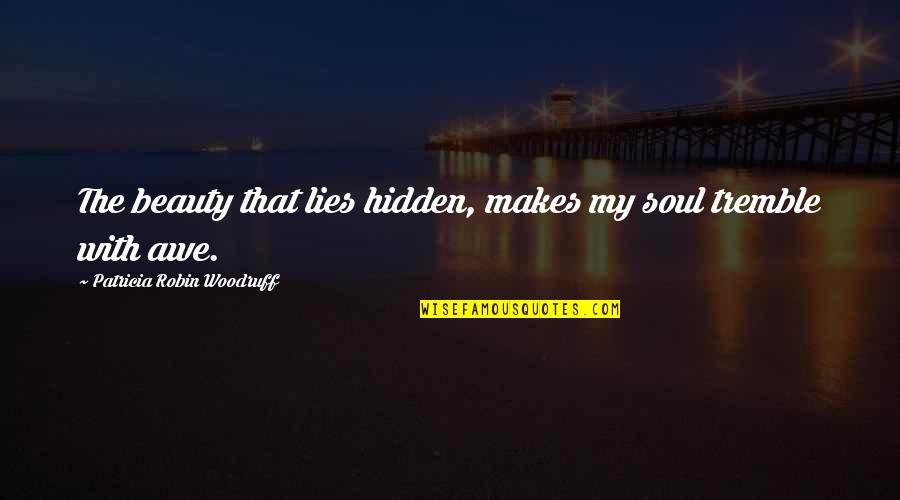 Lies Quotes Quotes By Patricia Robin Woodruff: The beauty that lies hidden, makes my soul