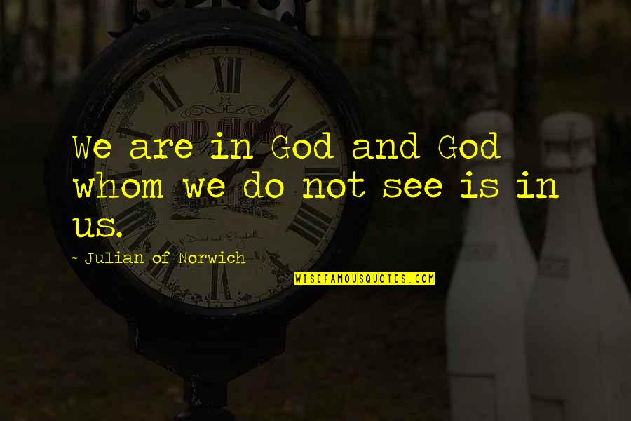 Lieven Vandenberghe Quotes By Julian Of Norwich: We are in God and God whom we