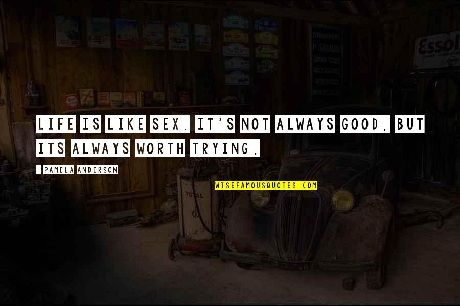 Life Analogies Quotes By Pamela Anderson: Life is like sex. It's not always good, Life Analogies Quotes By Pamela Anderson: Life is like sex. It's not always good,
