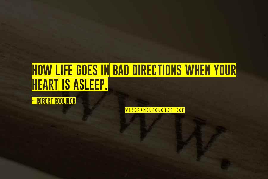 Life And How It Goes On Quotes By Robert Goolrick: How life goes in bad directions when your
