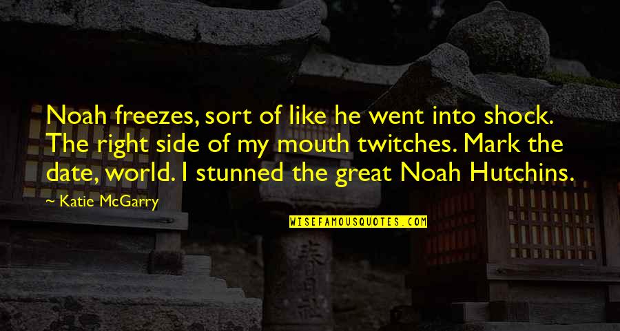 Life And Lost Friendship Quotes By Katie McGarry: Noah freezes, sort of like he went into