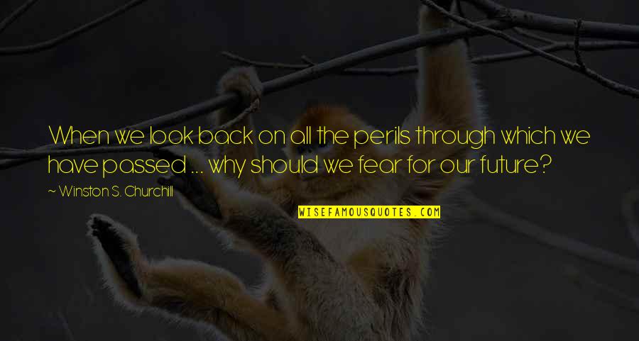 Life And Love And Happiness And Friendship Tagalog Quotes By Winston S. Churchill: When we look back on all the perils