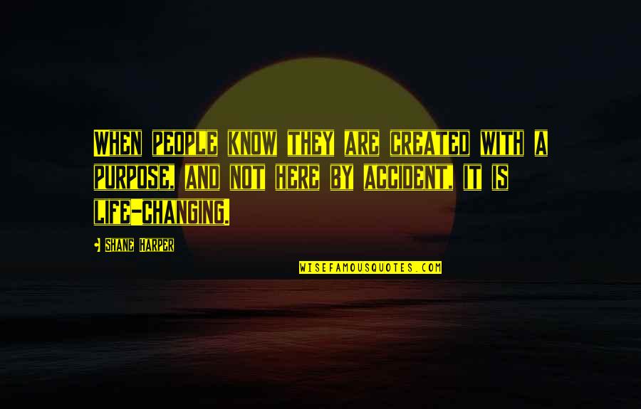 Life And People Changing Quotes By Shane Harper: When people know they are created with a