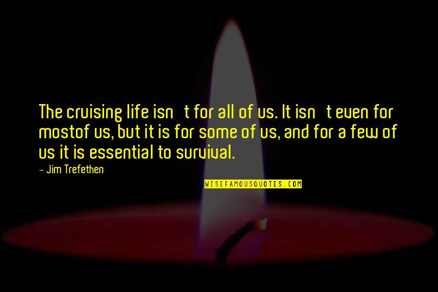 Life And Sailing Quotes By Jim Trefethen: The cruising life isn't for all of us. Life And Sailing Quotes By Jim Trefethen: The cruising life isn't for all of us.