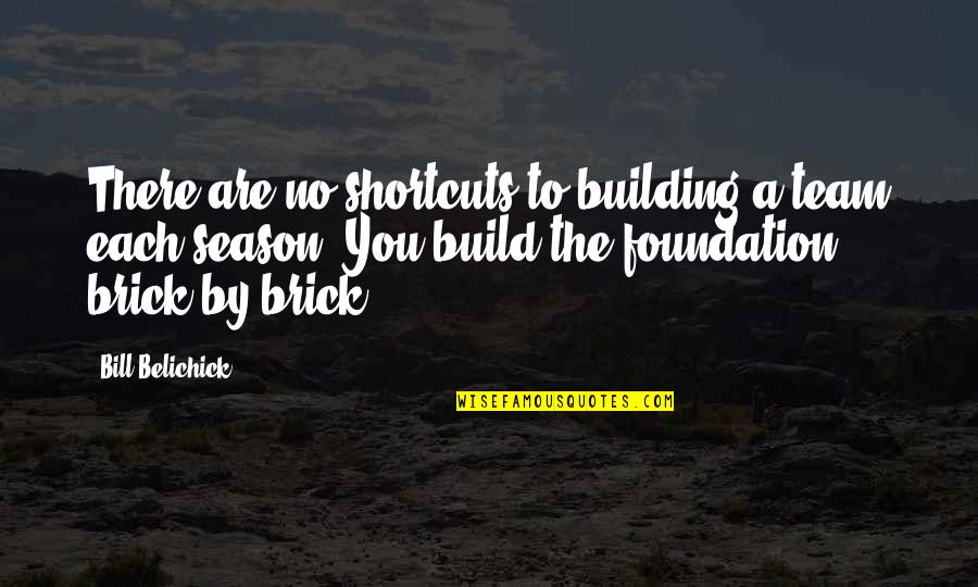 Life Being Boring Quotes By Bill Belichick: There are no shortcuts to building a team