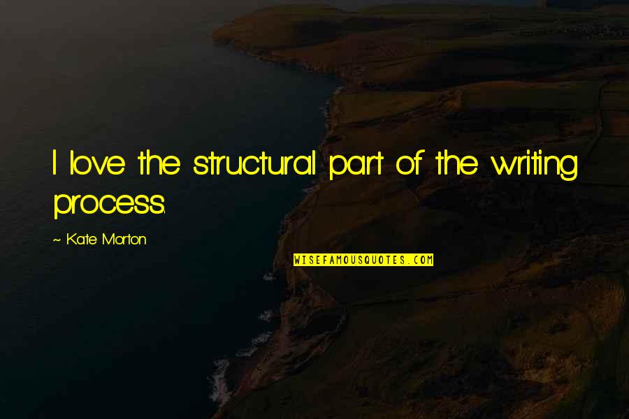 Life Being Boring Quotes By Kate Morton: I love the structural part of the writing