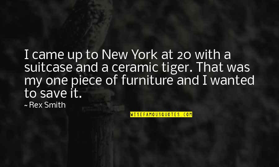 Life Being More Than Money Quotes By Rex Smith: I came up to New York at 20