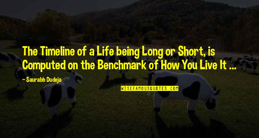 Life Being To Short Quotes By Saurabh Dudeja: The Timeline of a Life being Long or Life Being To Short Quotes By Saurabh Dudeja: The Timeline of a Life being Long or