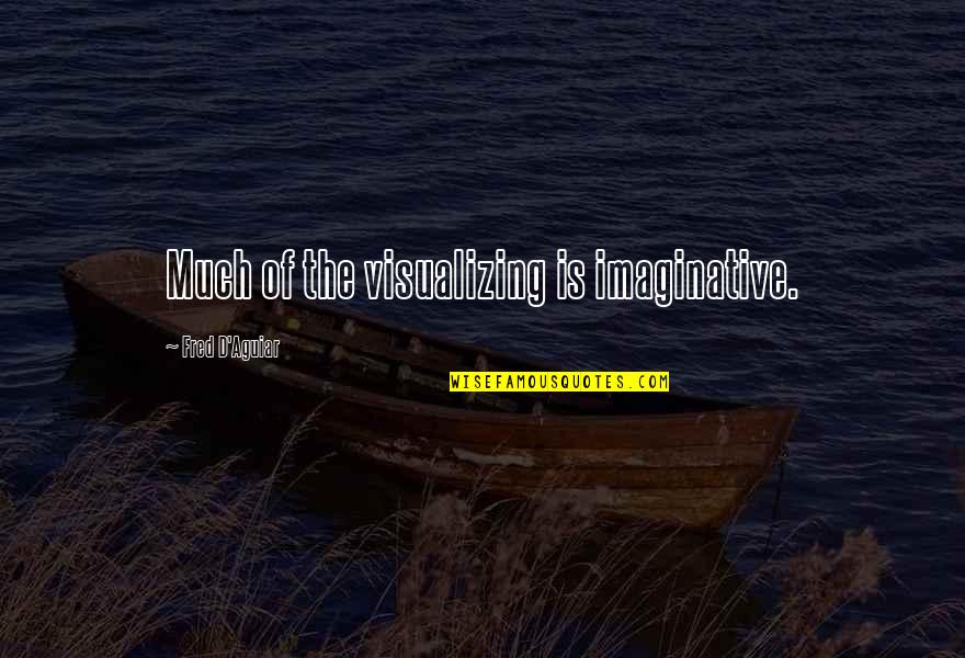 Life Being Too Short For Drama Quotes By Fred D'Aguiar: Much of the visualizing is imaginative.