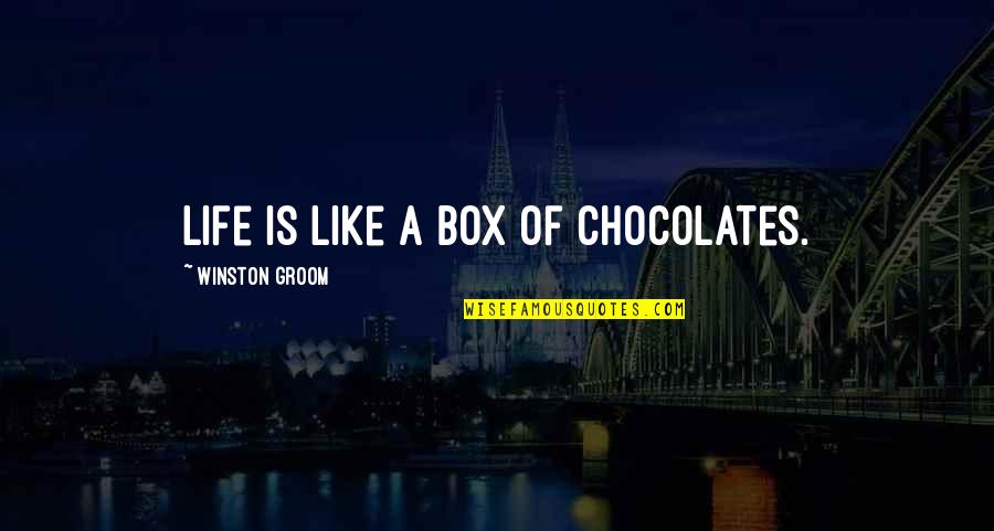 Life Box Of Chocolates Quotes By Winston Groom: Life is like a box of chocolates.
