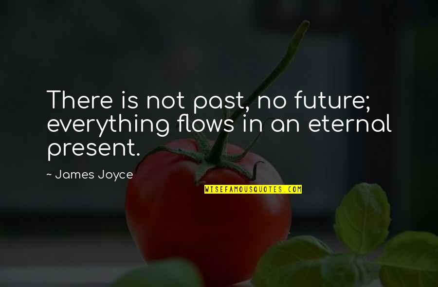 Life Can Flash Before Your Eyes Quotes By James Joyce: There is not past, no future; everything flows