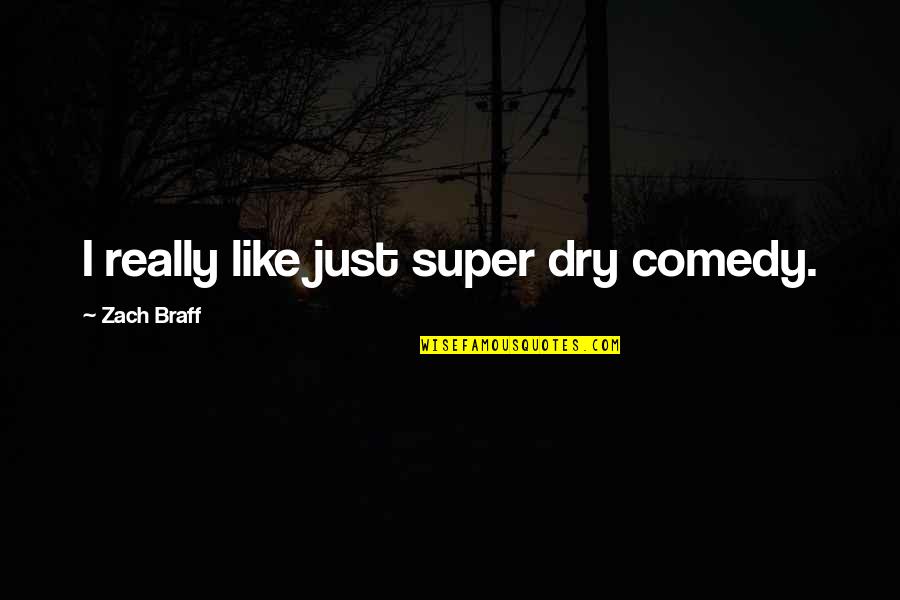 Life Cheat Quotes By Zach Braff: I really like just super dry comedy. Life Cheat Quotes By Zach Braff: I really like just super dry comedy.