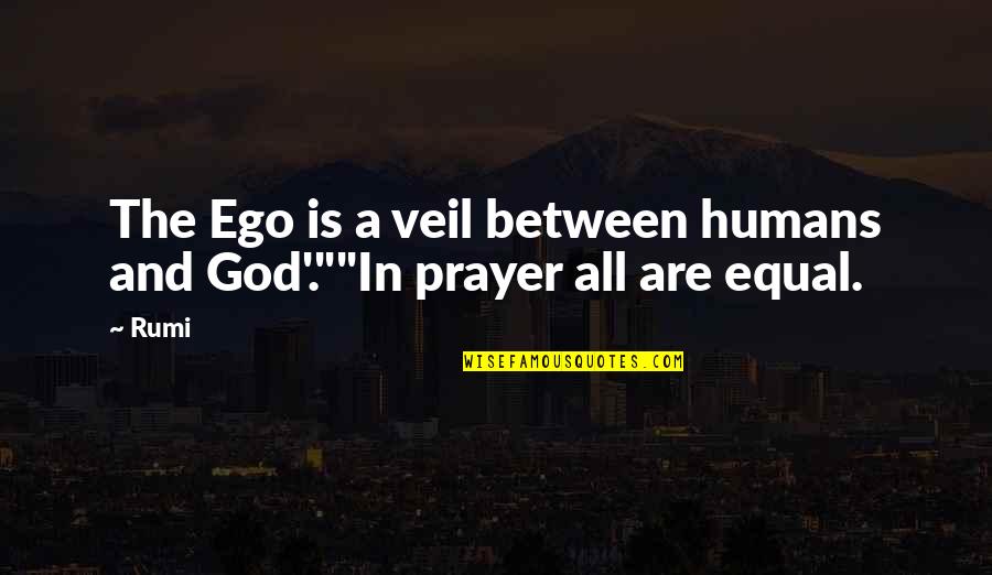 Life Curves Quotes By Rumi: The Ego is a veil between humans and