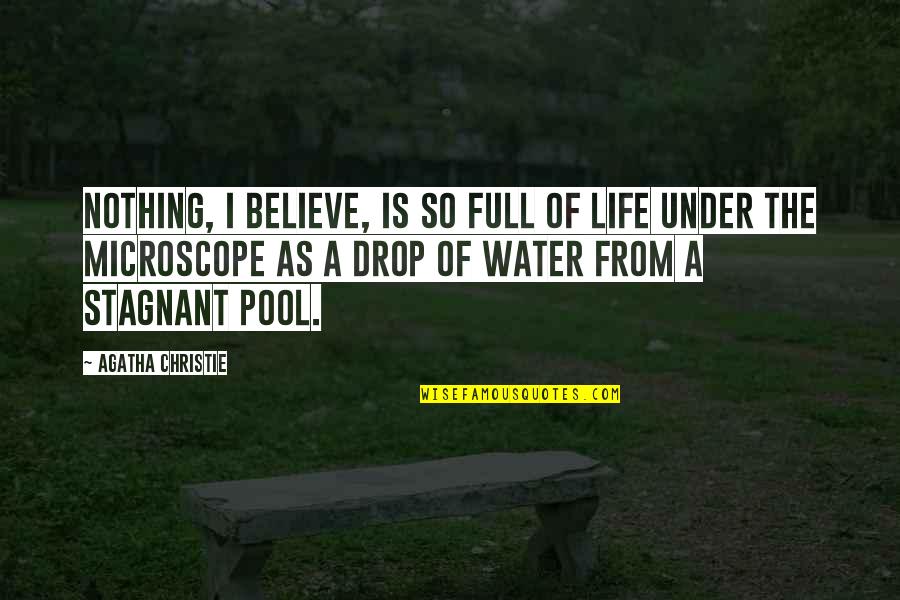 Life Drop Quotes By Agatha Christie: Nothing, I believe, is so full of life