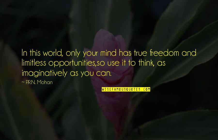 Life Ebbs And Flows Quotes By P.R.N. Mohan: In this world, only your mind has true Life Ebbs And Flows Quotes By P.R.N. Mohan: In this world, only your mind has true