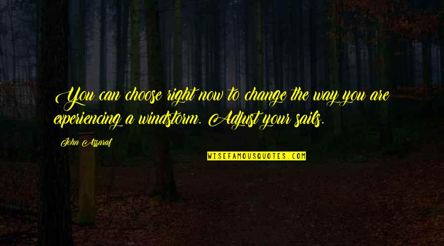 Life Experiencing Quotes By John Assaraf: You can choose right now to change the