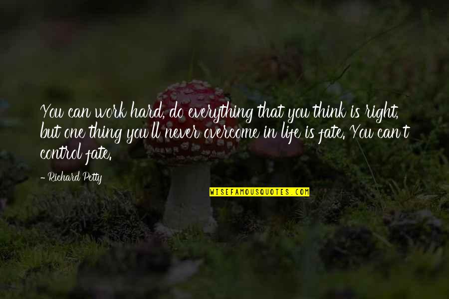 Life Fate Quotes By Richard Petty: You can work hard, do everything that you