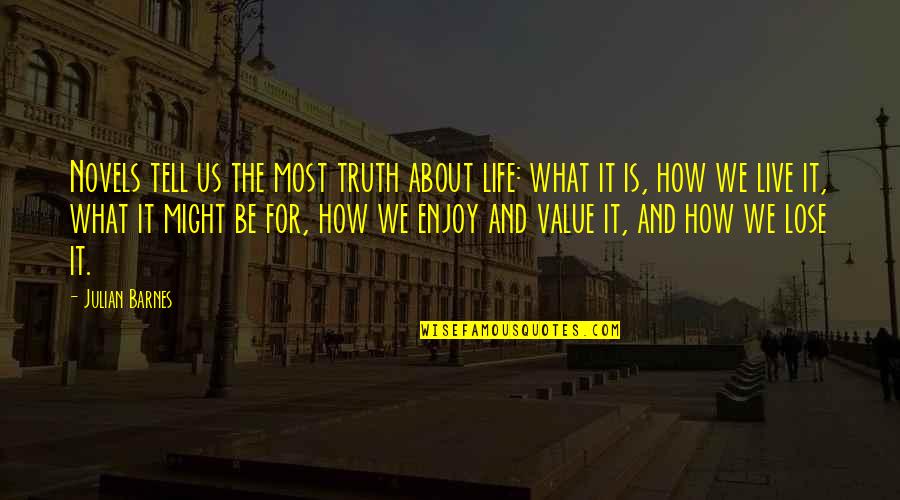 Life For Enjoy Quotes By Julian Barnes: Novels tell us the most truth about life: Life For Enjoy Quotes By Julian Barnes: Novels tell us the most truth about life: