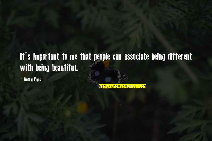 Life From The Perks Of Being A Wallflower Quotes By Andrej Pejic: It's important to me that people can associate