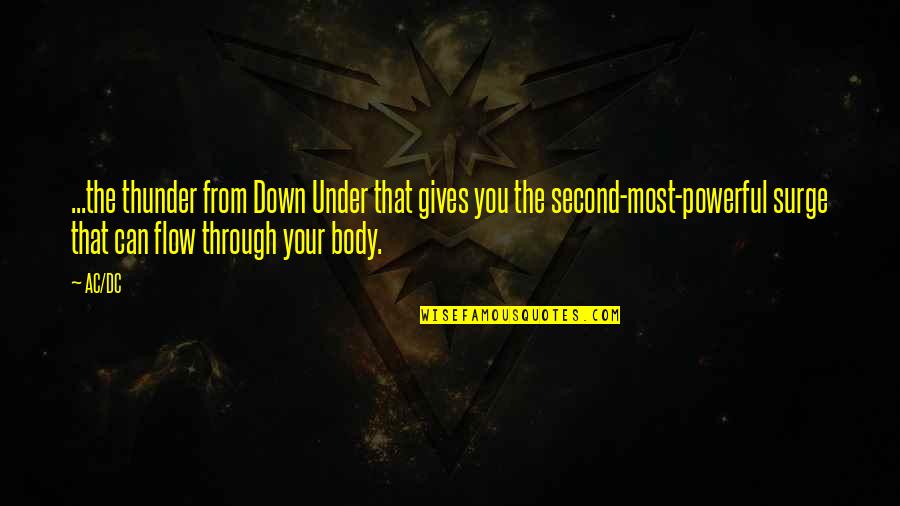 Life Gets So Hard Quotes By AC/DC: ...the thunder from Down Under that gives you